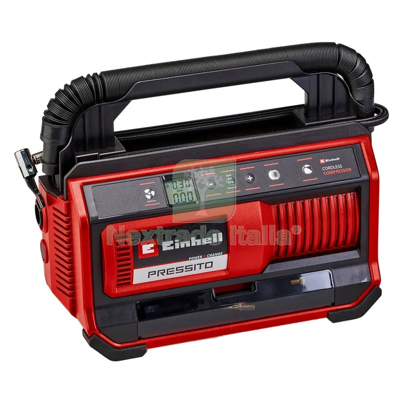 COMPRESSORE PORTATILE A BATTERIA 'PRESSITO 18/25' 18 V - 11 bar — Trapani e avvitatori — rif. FERX.520214NLM COMPRESSORE PORTATILE A BATTERIA 'PRESSITO 18/25' 18 V - 11 bar — Trapani e avvitatori — rif. FERX.520214NLM