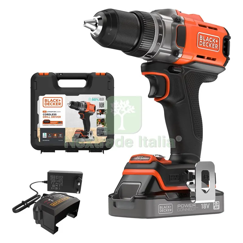 TRAPANO AVVITATORE A BATTERIA 'BCD382D1XK-QW' 18V - 2,0 ah Litio — Trapani e avvitatori — rif. FERX.5130035NLM TRAPANO AVVITATORE A BATTERIA 'BCD382D1XK-QW' 18V - 2,0 ah Litio — Trapani e avvitatori — rif. FERX.5130035NLM