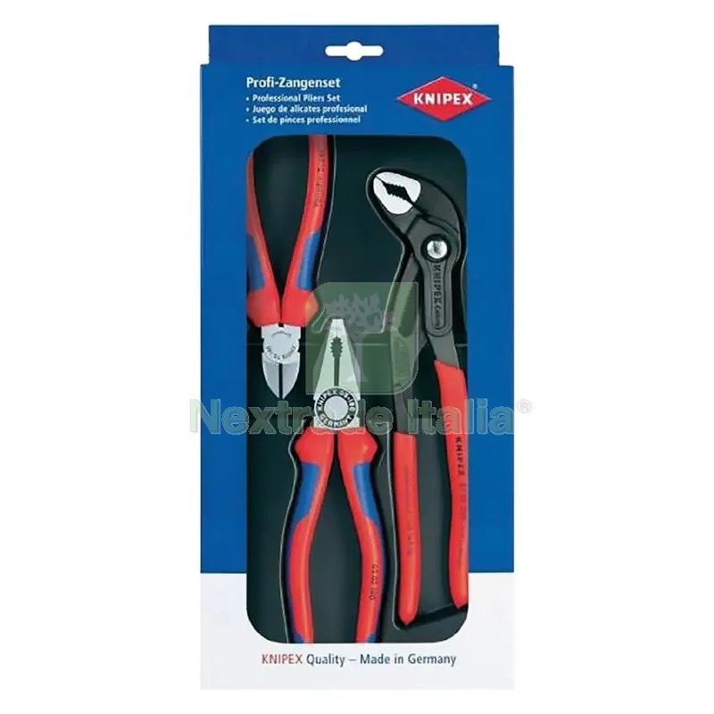 Set Pinze con Tronchese 'knipex' 3 pezzi — Pinze e tronchesi — rif. FERX.501690NLM Set Pinze con Tronchese 'knipex' 3 pezzi — Pinze e tronchesi — rif. FERX.501690NLM