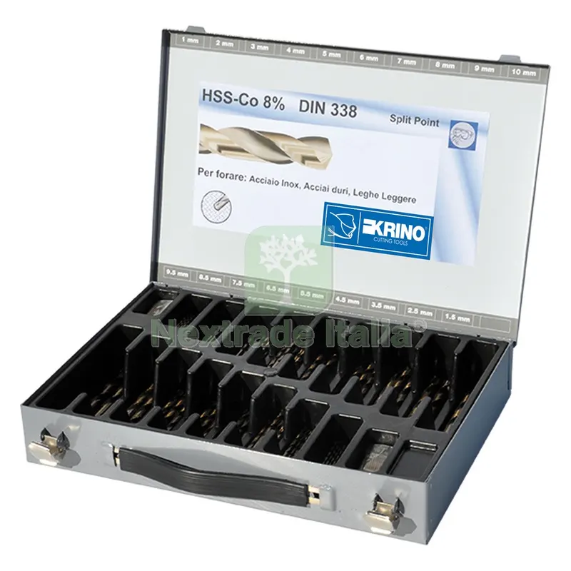Punte per Metallo HSS al Cobalto 8% cf. 116 pz — Punte, frese e dischi — rif. FERX.500696NLM Punte per Metallo HSS al Cobalto 8% cf. 116 pz — Punte, frese e dischi — rif. FERX.500696NLM