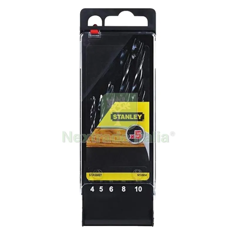 PUNTA ELICOIDALE PER LEGNO IN SET set 5 pz (da mm 4 a 10) — Punte, frese e dischi — rif. FERX.5500297NLM PUNTA ELICOIDALE PER LEGNO IN SET set 5 pz (da mm 4 a 10) — Punte, frese e dischi — rif. FERX.5500297NLM