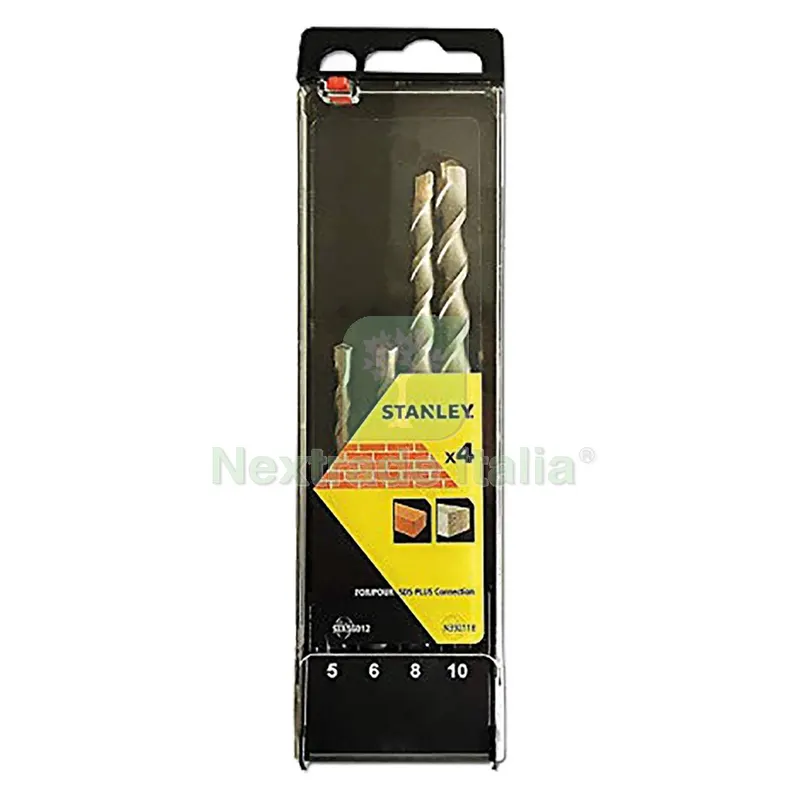 PUNTA ELICOIDALE SDS PLUS IN SET set 4 pz (da mm 5 a 10) — Punte, frese e dischi — rif. FERX.5500452NLM