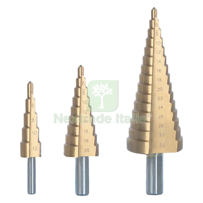 FRESA CONICA A GRADINI HSS IN SET 3 pezzi — Punte, frese e dischi — rif. FERX.5007860NLM FRESA CONICA A GRADINI HSS IN SET 3 pezzi — Punte, frese e dischi — rif. FERX.5007860NLM