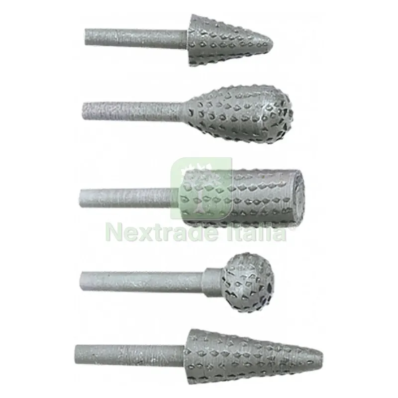 RASPE ROTATIVE IN SET serie 5 pezzi — Misurazione e taglio manuale — rif. FERX.515130NLM RASPE ROTATIVE IN SET serie 5 pezzi — Misurazione e taglio manuale — rif. FERX.515130NLM