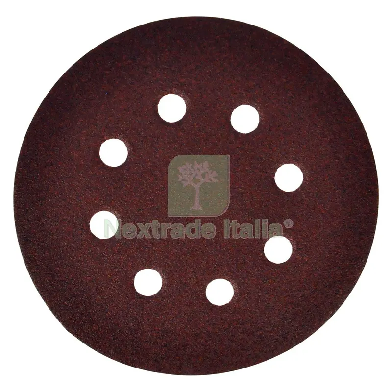 50PZ DISCO IN CARTA VELCRATO ''P64E'' 8 FORI ø mm 125 x 0 - grana 40 — Punte, frese e dischi — rif. FERX.5041330NLM 50PZ DISCO IN CARTA VELCRATO ''P64E'' 8 FORI ø mm 125 x 0 - grana 40 — Punte, frese e dischi — rif. FERX.5041330NLM