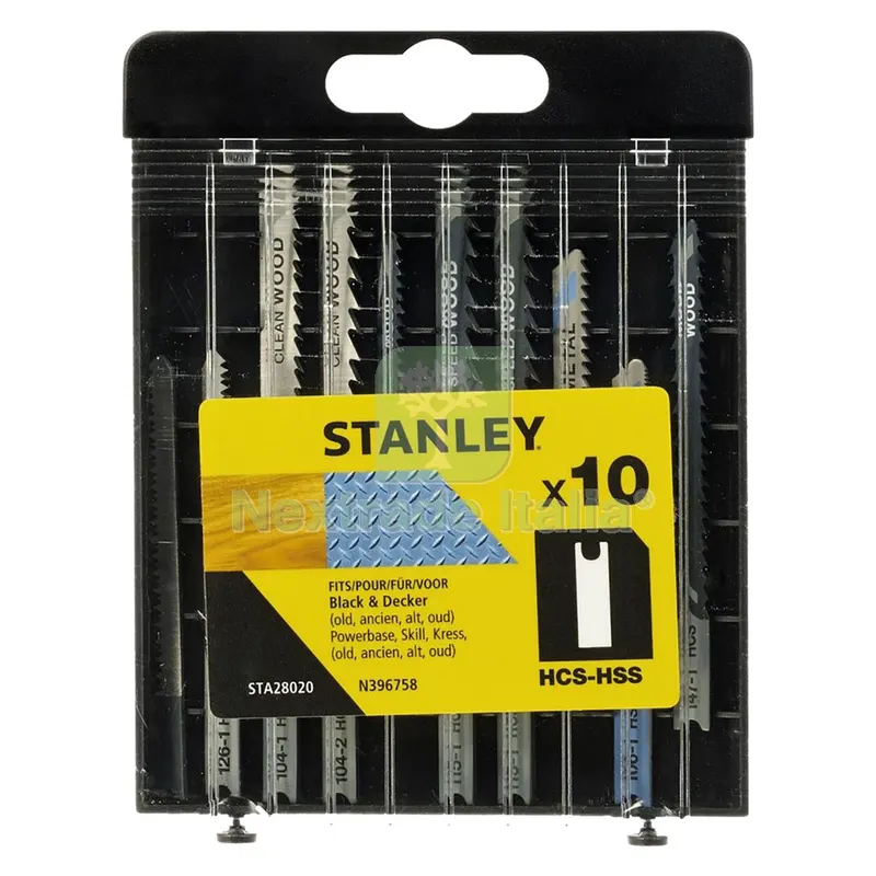 LAMA PER SEGHETTO ALTERNATIVO SET MISTO HCS (5 pz) + HSS (5 pz) - cassetta codice 5123060 — Punte, frese e dischi — rif. FERX.5123060NLM