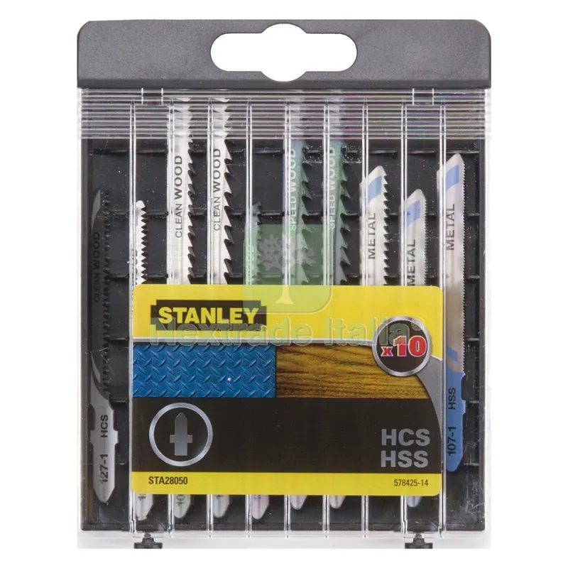 LAMA PER SEGHETTO ALTERNATIVO SET MISTO HCS (5 pz) + HSS (5 pz) - cassetta codice 5123072 — Punte, frese e dischi — rif. FERX.5123072NLM