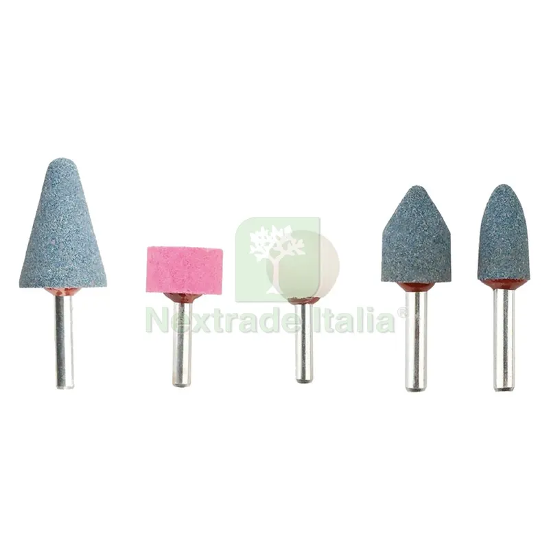 MOLE ABRASIVE AL CORINDONE set 5 pezzi — Abrasivi e mole — rif. FERX.500964NLM MOLE ABRASIVE AL CORINDONE set 5 pezzi — Abrasivi e mole — rif. FERX.500964NLM