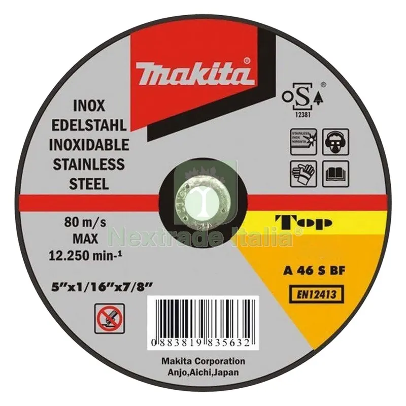 50PZ DISCHI DA TAGLIO ULTRASOTTILI ''MAKITA'' ø mm. 230x2 — Marchi utensili elettrici — rif. FERX.5011050NLM 50PZ DISCHI DA TAGLIO ULTRASOTTILI ''MAKITA'' ø mm. 230x2 — Marchi utensili elettrici — rif. FERX.5011050NLM