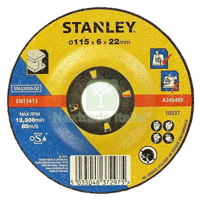 5PZ MOLA ABRASIVA DA SBAVO ''STA32050-QZ'' ø115 x 6,0 — Abrasivi e mole — rif. FERX.5010870NLM 5PZ MOLA ABRASIVA DA SBAVO ''STA32050-QZ'' ø115 x 6,0 — Abrasivi e mole — rif. FERX.5010870NLM