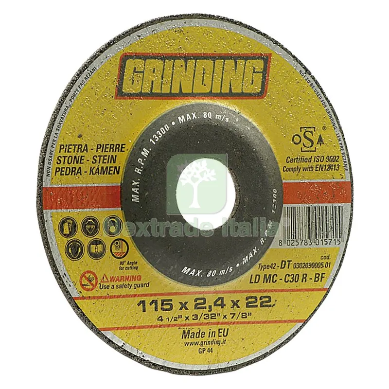 25PZ MOLA ABRASIVA PER MARMO ø 230 x 3,2 — Abrasivi e mole — rif. FERX.501122NLM 25PZ MOLA ABRASIVA PER MARMO ø 230 x 3,2 — Abrasivi e mole — rif. FERX.501122NLM