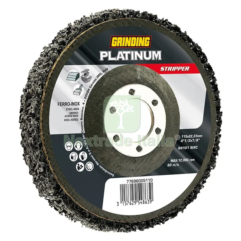 5PZ Disco Pulitura in Nylon ø 115 — Punte, frese e dischi — rif. FERX.501043NLM 5PZ Disco Pulitura in Nylon ø 115 — Punte, frese e dischi — rif. FERX.501043NLM