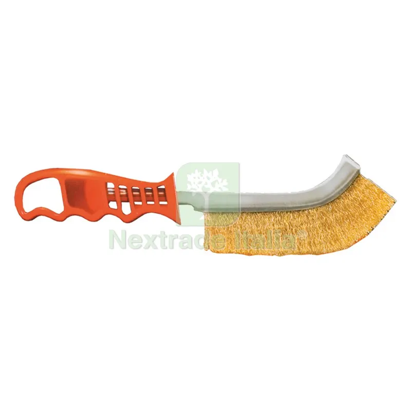 24PZ Spazzola a Mano Curva mm 260 - fili mm 0,3 — Spazzole metalliche manuali — rif. FERX.502866NLM 24PZ Spazzola a Mano Curva mm 260 - fili mm 0,3 — Spazzole metalliche manuali — rif. FERX.502866NLM