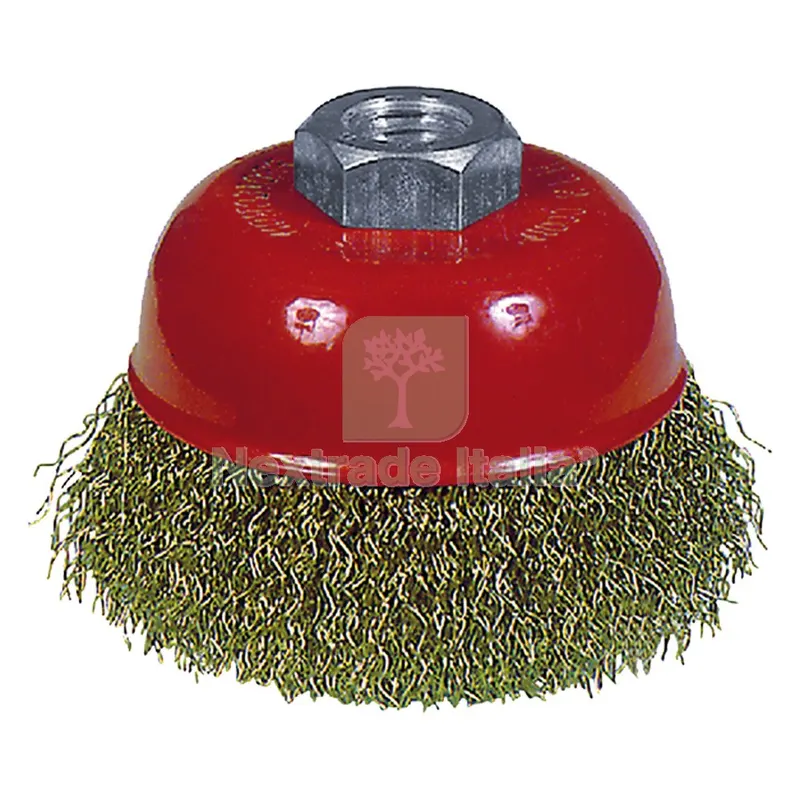SPAZZOLA A TAZZA PER SMERIGLIATRICE ø mm 120 — Punte, frese e dischi — rif. FERX.502744NLM