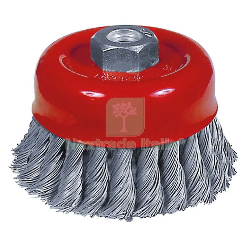 SPAZZOLA A TAZZA PER SMERIGLIATRICE ø mm 80 foro M 14 — Punte, frese e dischi — rif. FERX.5028316NLM SPAZZOLA A TAZZA PER SMERIGLIATRICE ø mm 80 foro M 14 — Punte, frese e dischi — rif. FERX.5028316NLM