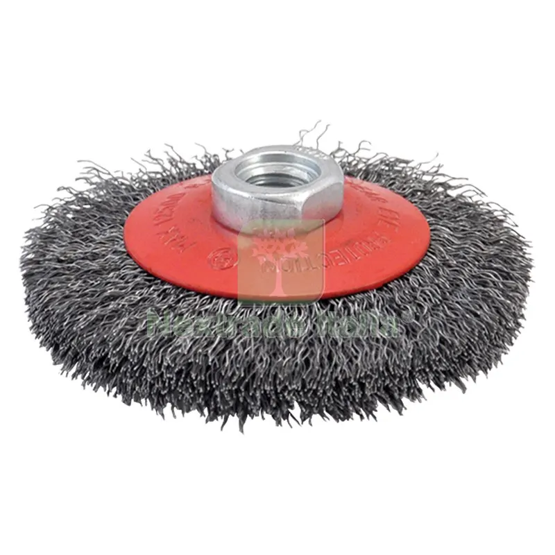 Spazzola Conica per Smerigliatrice ø mm 115 foro M 14 — Punte, frese e dischi — rif. FERX.5028352NLM Spazzola Conica per Smerigliatrice ø mm 115 foro M 14 — Punte, frese e dischi — rif. FERX.5028352NLM