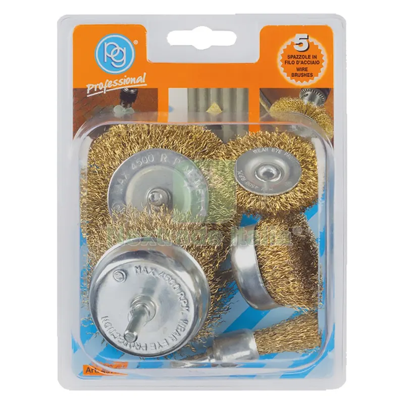 SET SPAZZOLE PER TRAPANO set 5 pezzi — Trapani e avvitatori — rif. FERX.500967NLM SET SPAZZOLE PER TRAPANO set 5 pezzi — Trapani e avvitatori — rif. FERX.500967NLM