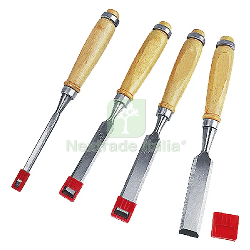 SCALPELLI PER LEGNO serie 4 pz — Utensili da muratore — rif. FERX.515052NLM
