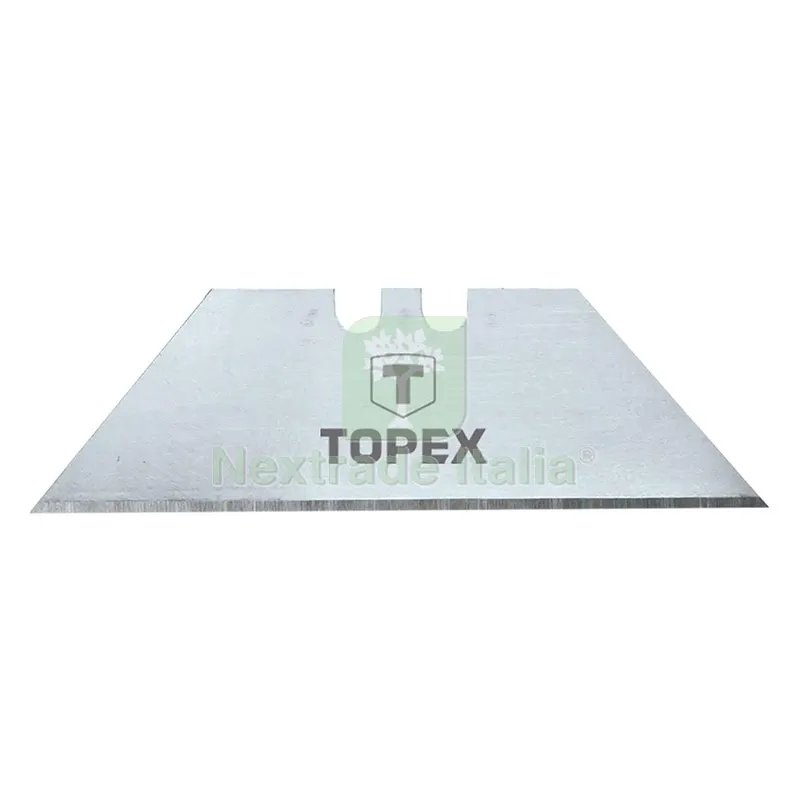 LAMA TRAPEZOIDALE PER CUTTER PER RIFILARE spessore lama 0,4 mm — Misurazione e taglio manuale — rif. FERX.5140356NLM LAMA TRAPEZOIDALE PER CUTTER PER RIFILARE spessore lama 0,4 mm — Misurazione e taglio manuale — rif. FERX.5140356NLM
