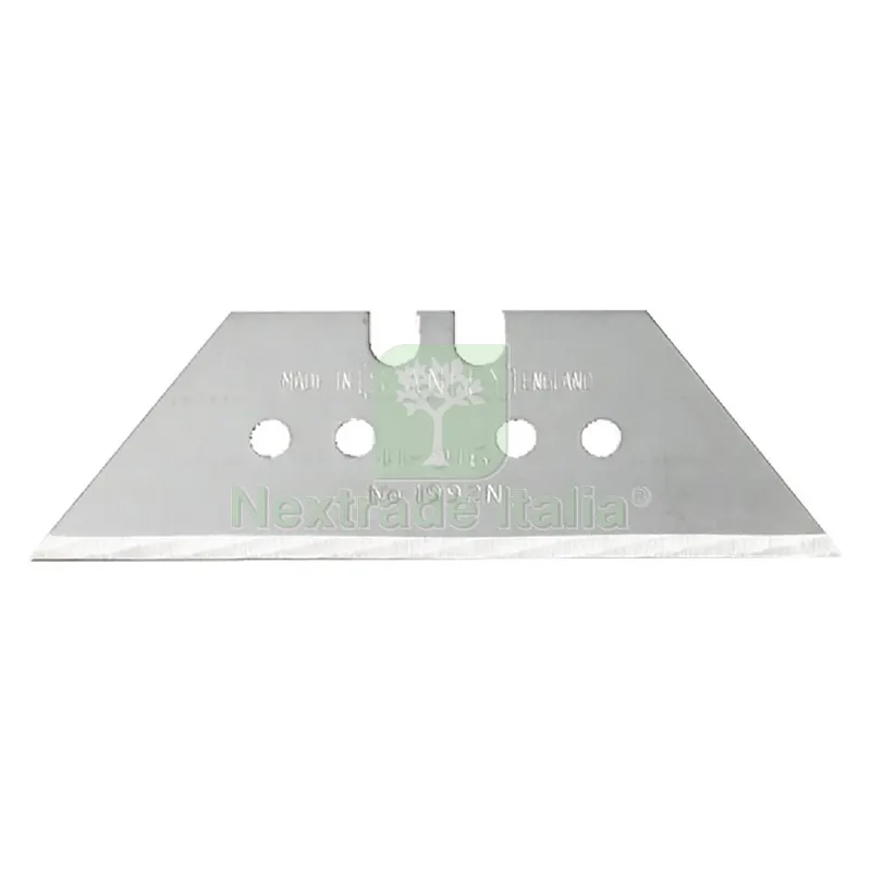 LAMA A TRAPEZIO PER CUTTER MM 61 X 33 - SP. 0,60 MM SENZA FORI - 10 PZ — Misurazione e taglio manuale — rif. FERX.5144319NLM LAMA A TRAPEZIO PER CUTTER MM 61 X 33 - SP. 0,60 MM SENZA FORI - 10 PZ — Misurazione e taglio manuale — rif. FERX.5144319NLM