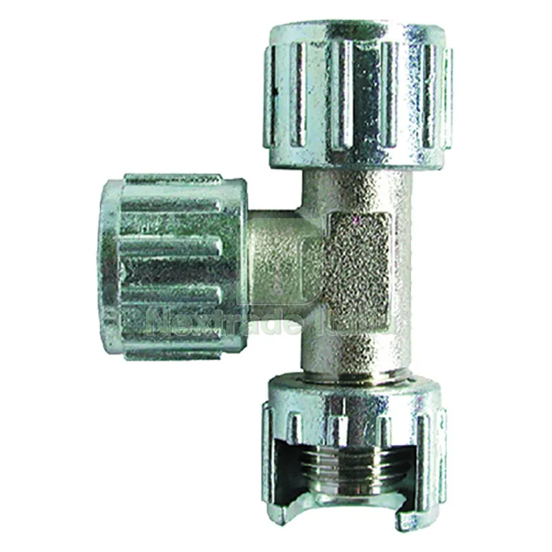 10PZ RACCORDO DI GIUNZIONE CON TRE DADI FRESATI '12/B' 1/4 — Tubi e raccordi — rif. FERX.503728NLM 10PZ RACCORDO DI GIUNZIONE CON TRE DADI FRESATI '12/B' 1/4 — Tubi e raccordi — rif. FERX.503728NLM