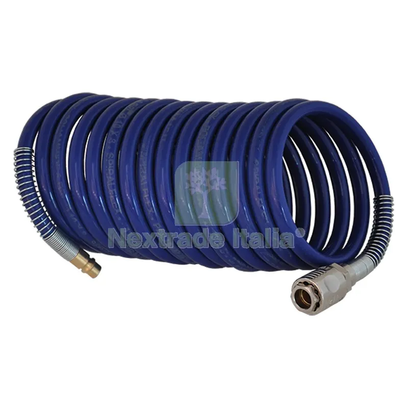 TUBO A SPIRALE IN NYLON RACCORDATO 8 x 6 - mt 10 — Tubi e raccordi — rif. FERX.504054NLM