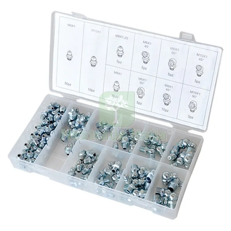 ASSORTIMENTO INGRASSATORI 110 pezzi assortiti — Oliatori e ingrassaggio — rif. FERX.502404NLM