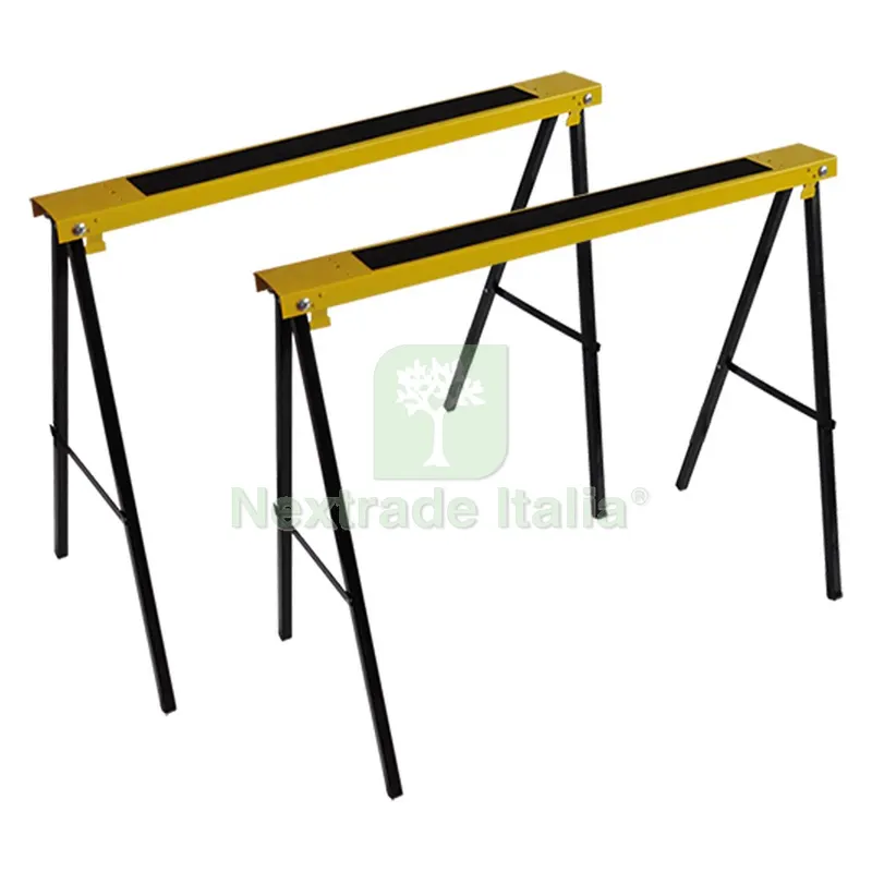 Coppia Cavalletti Richiudibili portata 100 kg — Tempo libero outdoor — rif. FERX.312690NLM Coppia Cavalletti Richiudibili portata 100 kg — Tempo libero outdoor — rif. FERX.312690NLM