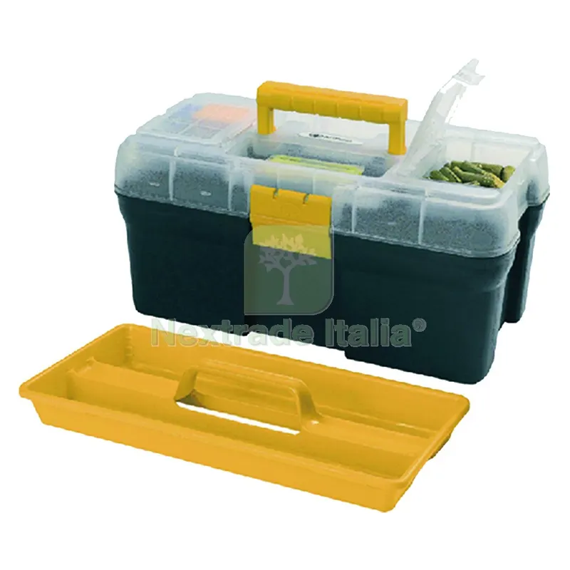CASSETTA PORTA ATTREZZI art. 5500 - cm 39 x 21 x 19 — Casalinghi e organizzazione — rif. FERX.505928NLM CASSETTA PORTA ATTREZZI art. 5500 - cm 39 x 21 x 19 — Casalinghi e organizzazione — rif. FERX.505928NLM