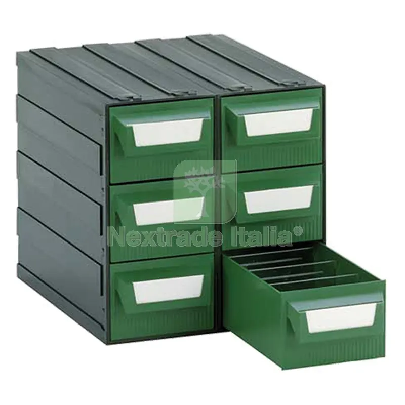 CASSETTIERA MODELLO 'L' cm 22 x 26 x 23 - colore verde — Arredo — rif. FERX.506029NLM