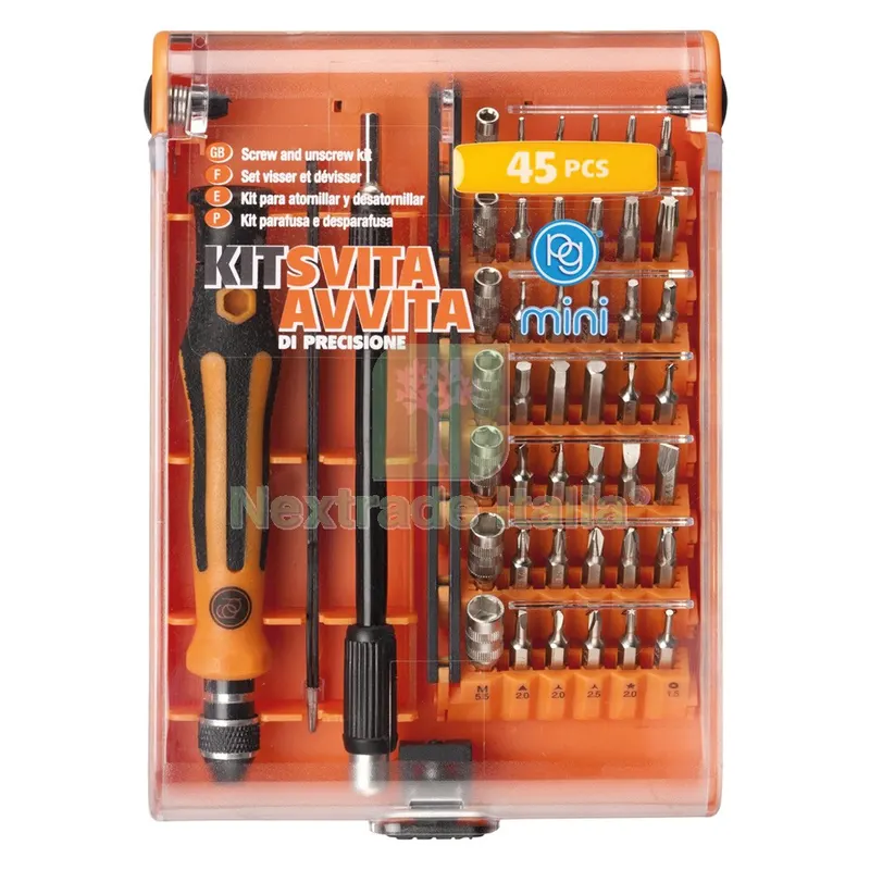 Accessori Svita Avvita Smartphone/PC/Fotocamere in set 45 pezzi — Elettronica e TV — rif. FERX.5140022NLM Accessori Svita Avvita Smartphone/PC/Fotocamere in set 45 pezzi — Elettronica e TV — rif. FERX.5140022NLM