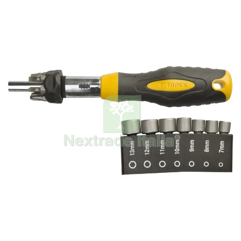 Cacciavite a Cricchetto 14 pezzi — Cacciaviti e giraviti — rif. FERX.5031622NLM Cacciavite a Cricchetto 14 pezzi — Cacciaviti e giraviti — rif. FERX.5031622NLM