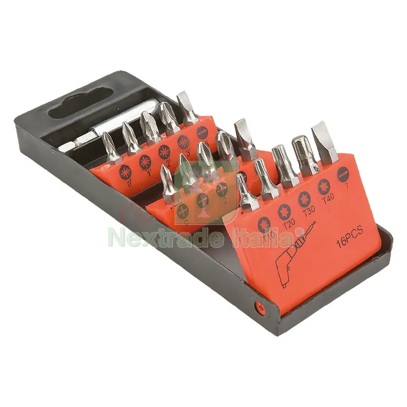 INSERTI 16 pezzi — Cacciaviti e giraviti — rif. FERX.514235NLM INSERTI 16 pezzi — Cacciaviti e giraviti — rif. FERX.514235NLM
