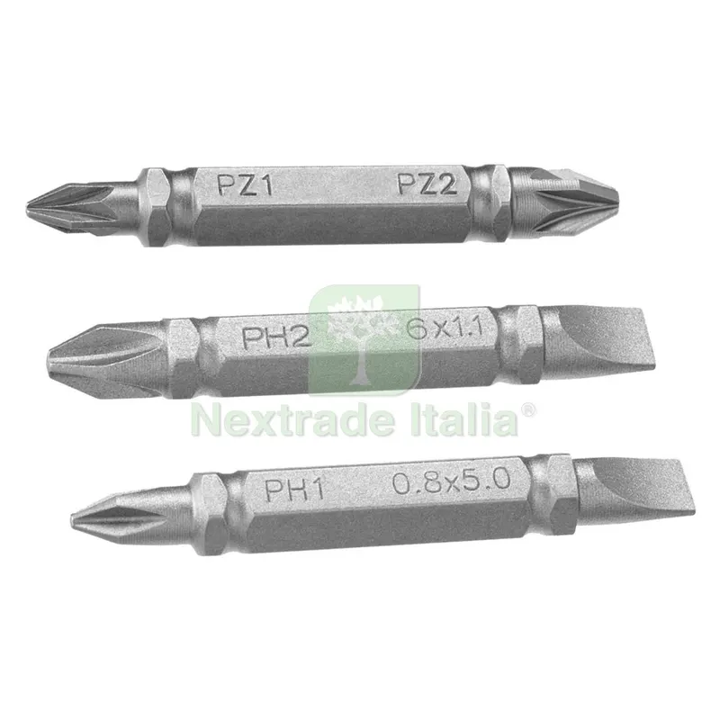 INSERTI PER AVVITATORI DOPPIA FUNZIONE IN SET PH1-SL5/PH2-SL6/PZ1-2 mm 48 (3pz) — Punte, frese e dischi — rif. FERX.5069012NLM INSERTI PER AVVITATORI DOPPIA FUNZIONE IN SET PH1-SL5/PH2-SL6/PZ1-2 mm 48 (3pz) — Punte, frese e dischi — rif. FERX.5069012NLM
