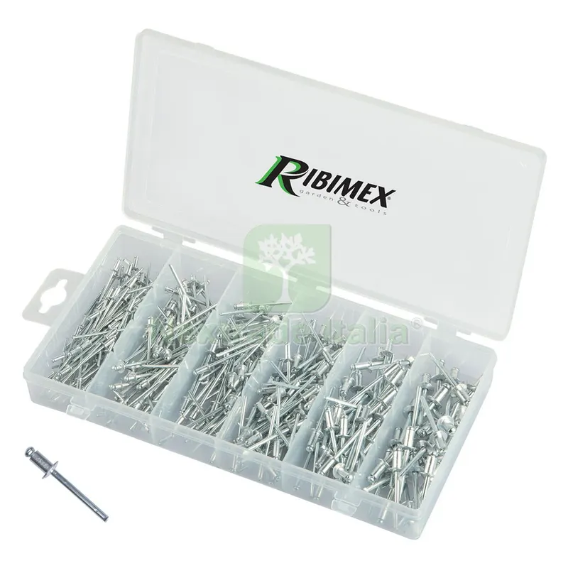 Assortimento Rivetti in Alluminio totale 320 pz — Rivetti — rif. FERX.340044NLM Assortimento Rivetti in Alluminio totale 320 pz — Rivetti — rif. FERX.340044NLM