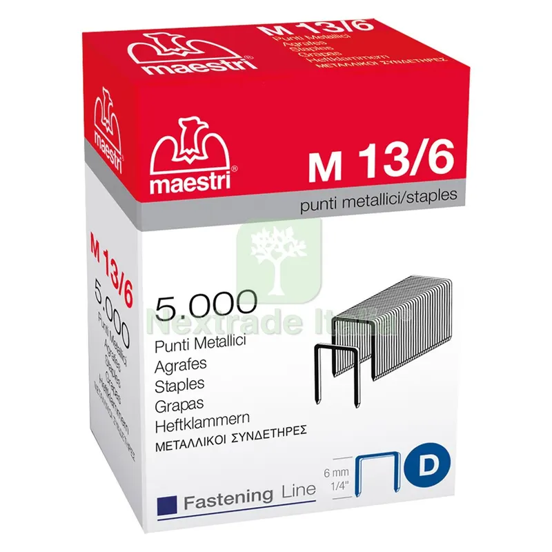 PUNTI PER FISSATRICE A MARTELLO M. 13/6 cf. 5000 pz — Trapani e avvitatori — rif. FERX.5073970NLM