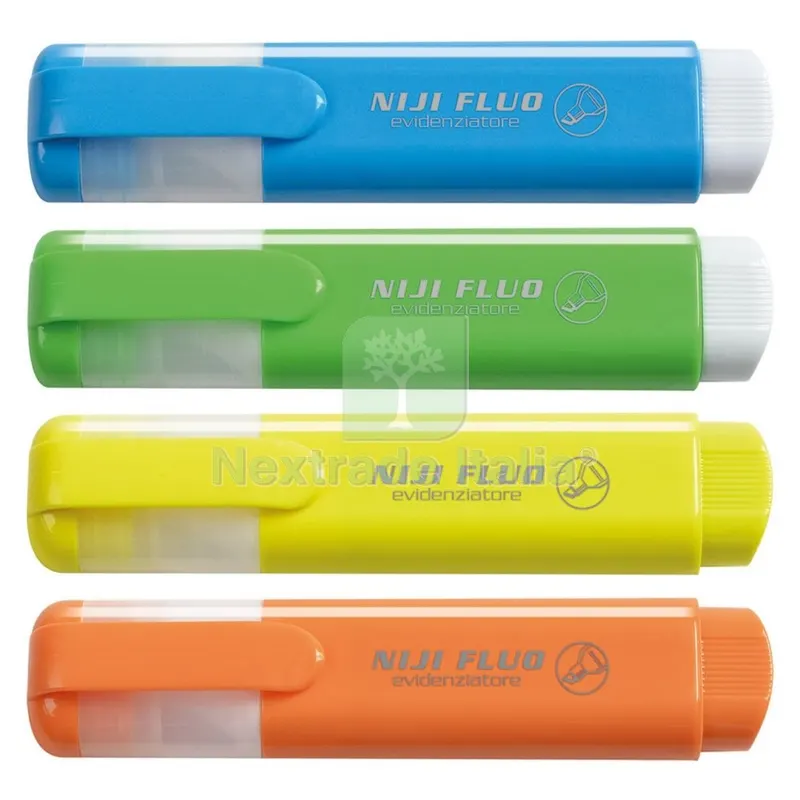 10PZ Evidenziatore 'niji Fluo' giallo — Articoli per ufficio — rif. FERX.5073200NLM