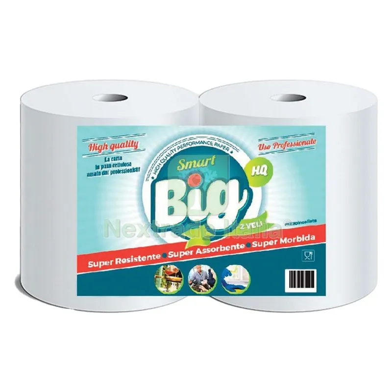 2RT BOBINA CARTA 'SMART BIG' Kg 1,22 a rotolo circa (prezzo singolo rotolo) — Accessori bagno — rif. FERX.507565NLM 2RT BOBINA CARTA 'SMART BIG' Kg 1,22 a rotolo circa (prezzo singolo rotolo) — Accessori bagno — rif. FERX.507565NLM