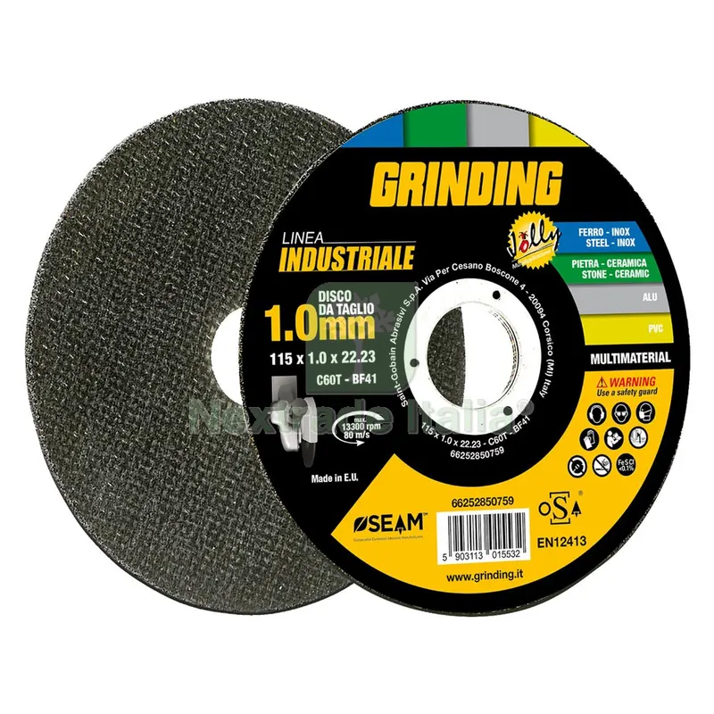 10PZ Mola Abrasiva 'jolly Grinding Linea Industriale' Ø 125 x 1,6 — Abrasivi e mole — rif. FERX.5010726NLM