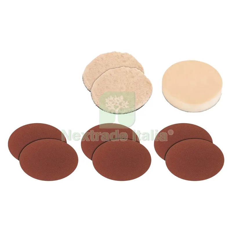 Set Accessori per Levigare / Lucidare Ø mm 180 - 9 pezzi — Attrezzi da giardino — rif. FERX.5007662NLM