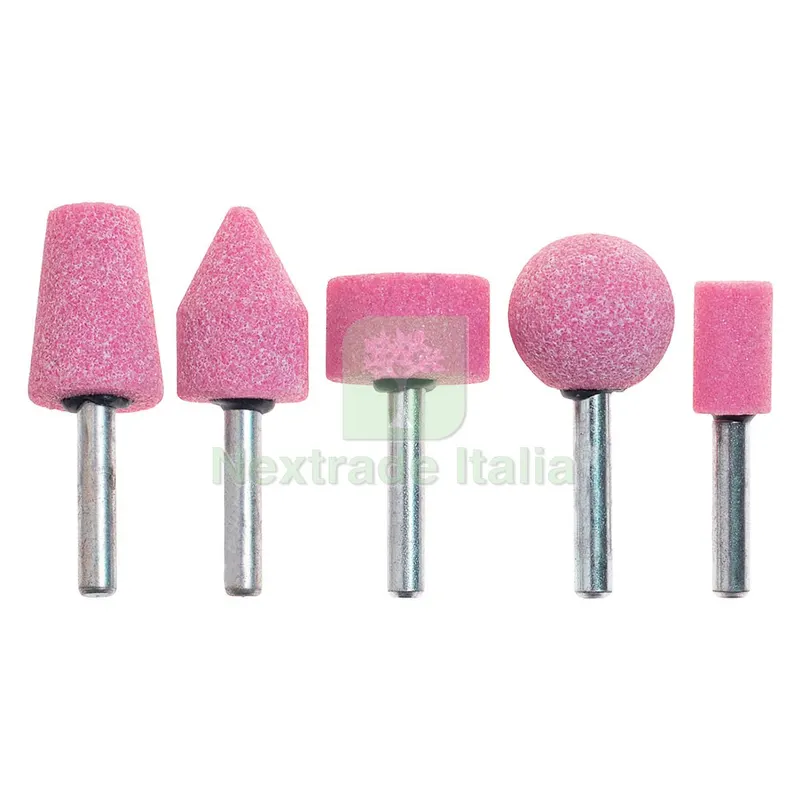 MOLE ABRASIVE AL CORINDONE ROSA '399.00' set 5 pezzi — Punte, frese e dischi — rif. FERX.500969NLM MOLE ABRASIVE AL CORINDONE ROSA '399.00' set 5 pezzi — Punte, frese e dischi — rif. FERX.500969NLM