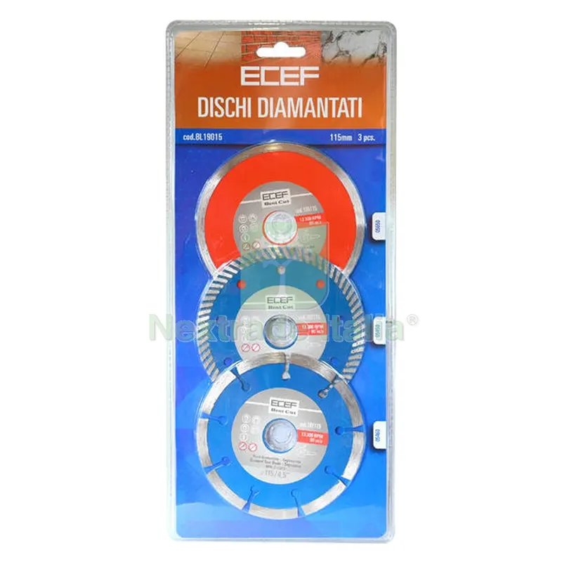 Disco Diamantato Ø 115 x 2,23 - blister da pz.3 — Punte, frese e dischi — rif. FERX.501171NLM Disco Diamantato Ø 115 x 2,23 - blister da pz.3 — Punte, frese e dischi — rif. FERX.501171NLM