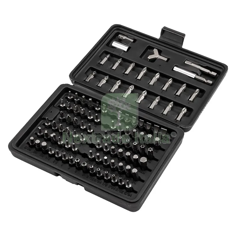 Inserti Magnetici in Valigetta 100 pezzi assortiti — Cacciaviti e giraviti — rif. FERX.514248NLM Inserti Magnetici in Valigetta 100 pezzi assortiti — Cacciaviti e giraviti — rif. FERX.514248NLM