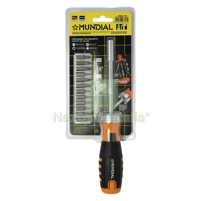 CACCIAVITE PORTAINSERTI attacco1/4'' — Inserti e bit per avvitatori — rif. FERX.560037NLM CACCIAVITE PORTAINSERTI attacco1/4'' — Inserti e bit per avvitatori — rif. FERX.560037NLM