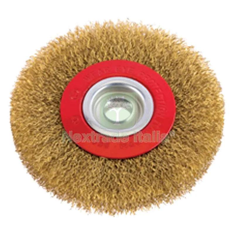 SPAZZOLA CIRCOLARE PER MOLA Ø mm 150 - foro mm 13 — Punte, frese e dischi — rif. FERX.5028376NLM