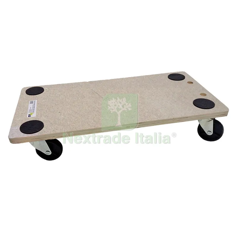 Carrello Multiuso Pedana Legno cm 30 x 60 - ruote 3 / portata 200 kg — Casalinghi e organizzazione — rif. FERX.3103562NLM Carrello Multiuso Pedana Legno cm 30 x 60 - ruote 3 / portata 200 kg — Casalinghi e organizzazione — rif. FERX.3103562NLM