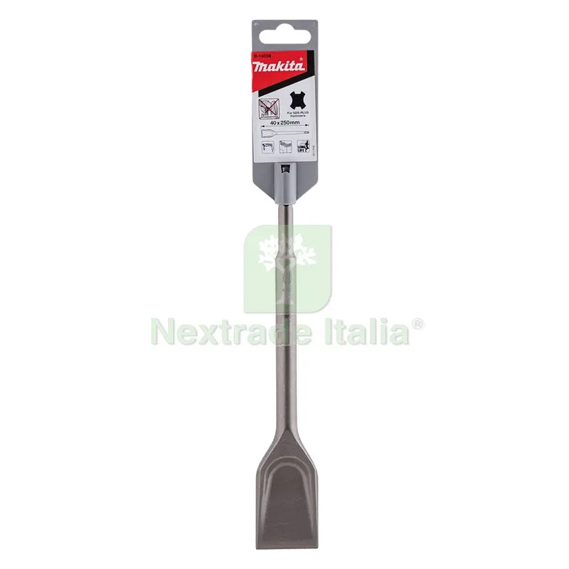 SCALPELLO ATTACCO SDS-PLUS mm 40 x 250 tipo largo — Misurazione e taglio manuale — rif. FERX.500648NLM SCALPELLO ATTACCO SDS-PLUS mm 40 x 250 tipo largo — Misurazione e taglio manuale — rif. FERX.500648NLM