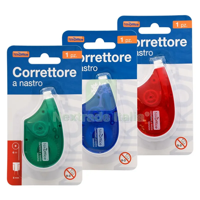 12BLISTER Correttore a Nastro nastro - 5 mm x 6 m — Articoli per ufficio — rif. FERX.5073262NLM 12BLISTER Correttore a Nastro nastro - 5 mm x 6 m — Articoli per ufficio — rif. FERX.5073262NLM