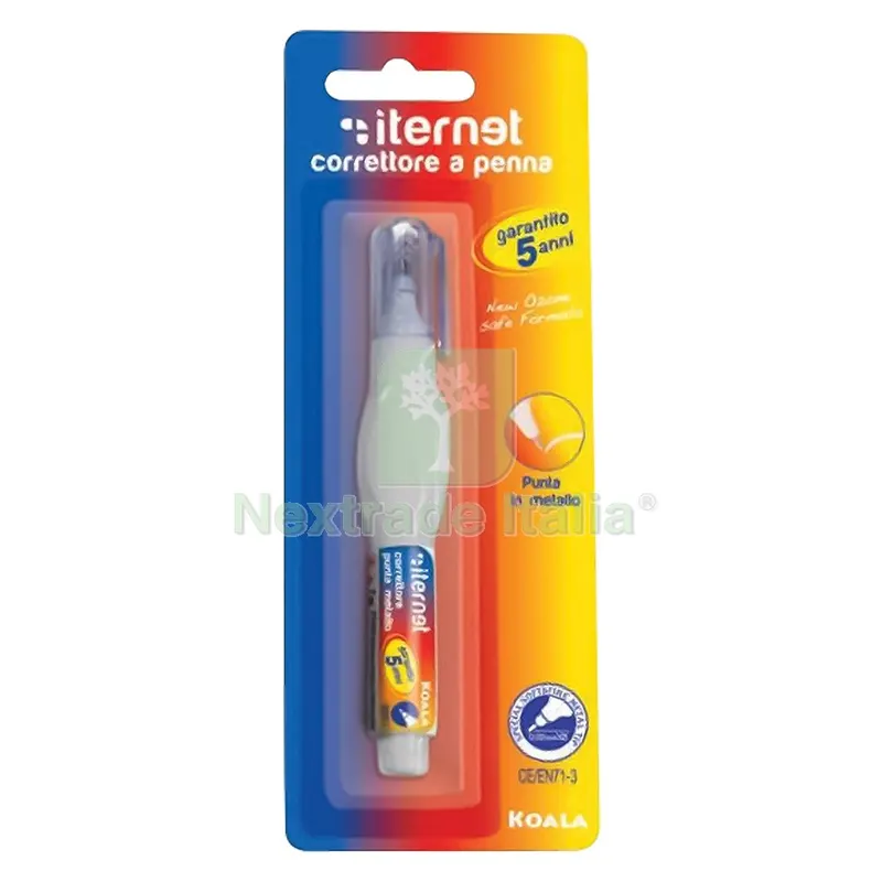 12BLISTER CORRETTORE A PENNA capacità 7 ml — Articoli per ufficio — rif. FERX.5073272NLM