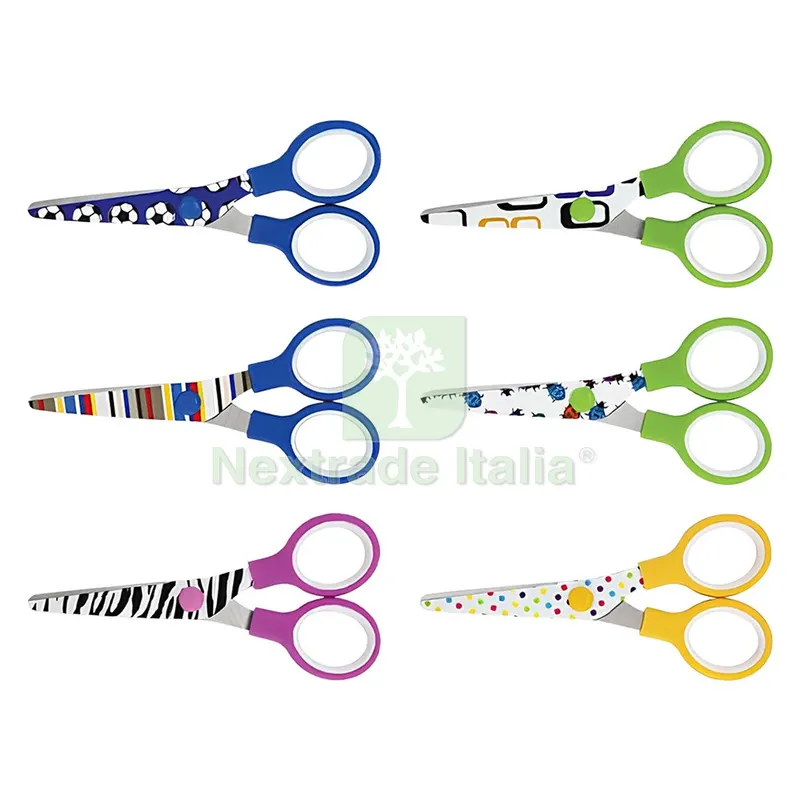 12BLISTER FORBICI A PUNTA TONDA cm 13 — Misurazione e taglio manuale — rif. FERX.5073352NLM 12BLISTER FORBICI A PUNTA TONDA cm 13 — Misurazione e taglio manuale — rif. FERX.5073352NLM